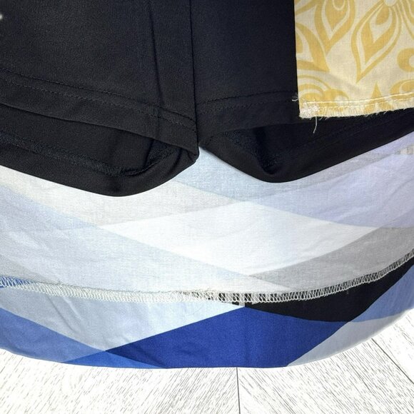 Loudmouth Golf Skirt Womens Size 2 Blue Diamond Loud Geometric Skort - Picture 2 of 5